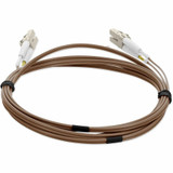 AddOn 3m LC (Male) to LC (Male) Brown OM1 Duplex Fiber OFNR (Riser-Rated) Patch Cable