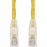 AddOn 1ft Yellow CAT 6 PVC Ethernet Cable Snagless Easy Clear Boot TAA RJ-45 M/M