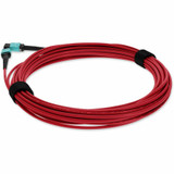 AddOn ADD-MPOMPO-3M5OM4P-RD-TAA Fiber Optic Patch Network Cable