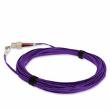 AddOn 1m LC (Male) to SC (Male) Purple OM4 Duplex Fiber OFNR (Riser-Rated) Patch Cable