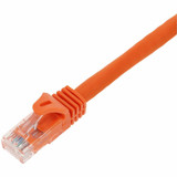AddOn 6in Orange CAT 6A PVC Ethernet Cable Snagless Easy Boot RJ-45 M/M