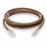 AddOn 1ft RJ-45 (Male) to RJ-45 (Male) Brown Cat6A UTP PVC Copper Patch Cable