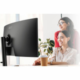 MSI Modern MD342CQP 34" Class UW-QHD Curved Screen LCD Monitor - 21:9 - Black, White