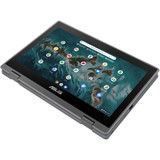 Asus Chromebook Flip CR1 CR1100FKA-YZ184T-S 11.6" Touchscreen Rugged Convertible 2 in 1 Chromebook - HD - Intel Celeron N5100 - 8 GB - 64 GB Flash Memory - Dark Gray