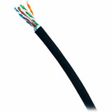 C2G C2G56049 TAA-Compliant Cat6a Bulk Unshielded (UTP) Ethernet Network Cable with Solid Conductors-Riser CMR-Rated - Black - 1000ft