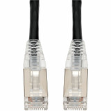 AddOn 25ft Black CAT 6A Shielded PVC Ethernet Cable Snagless Bubble Boot RJ-45 M/M