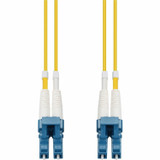 AddOn 9m LC to LC Yellow OS2 Duplex OFNP (Plenum-Rated) SMF Fiber Patch Cable