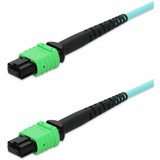 AddOn 10m AMPO-16 MPO Aqua OM4 Duplex OFNR (Riser-Rated) 16-Strand MMF Fiber Patch Cable