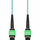 AddOn 3m AMPO-16 MPO Aqua OM4 Duplex OFNR (Riser-Rated) 16-Strand MMF Fiber Patch Cable