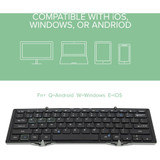 Plugable Foldable Bluetooth Keyboard Compatible with iPad - iPhones - Android - and Windows