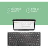 Plugable Foldable Bluetooth Keyboard Compatible with iPad - iPhones - Android - and Windows