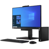 Lenovo ThinkCentre M75q Gen 2 11JN002CUS Desktop Computer - AMD Ryzen 5 PRO 5650GE Hexa-core (6 Core) 3.40 GHz - 8 GB RAM DDR4 SDRAM - 512 GB NVMe M.2 PCI Express PCI Express NVMe SSD - Tiny - Black