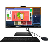 Lenovo IdeaCentre 3 24ALC6 F0G100LCUS All-in-One Computer - AMD Ryzen 5 5500U Hexa-core (6 Core) 2.10 GHz - 8 GB RAM DDR4 SDRAM - 256 GB M.2 PCI Express NVMe SSD - 23.8" Full HD 1920 x 1080 - Desktop - Black