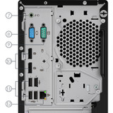 Lenovo ThinkCentre M720t 10SQ0016US Desktop Computer - Intel Core i3 8th Gen i3-8100 3.60 GHz - 4 GB RAM DDR4 SDRAM - 500 GB HDD - 16 GB SSD - Tower