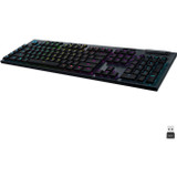 Logitech G915 Lightspeed Wireless RGB Mechanical Gaming Keyboard with Tactile Switches - Black