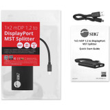 SIIG CE-DP0J11-S1 CE-DP0J11-S1 4K 1x2 Mini DisplayPort 1.2 to DisplayPort MST Splitter