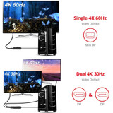 SIIG CE-DP0J11-S1 CE-DP0J11-S1 4K 1x2 Mini DisplayPort 1.2 to DisplayPort MST Splitter