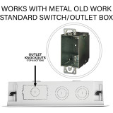 On-Q ENP0900NA 9-Inch Dual-Purpose Media Enclosure In-Wall Media Box  On-Q ENP0900NA 9-Inch Dual-Purpose Media Enclosure In-Wall Media Box