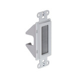 On-Q WP1014WH Cable Access Strap - White - HDMI - Coaxial - Cat5e / Cat6 Access Wall Plate