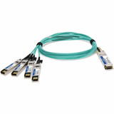 AddOn QSFP-4SFP25G-AOC1M-AO QSFP-4SFP25G-AOC1M Compatible TAA Compliant 100GBase-AOC QSFP28 to 4xSFP28 Direct Attach Cable (850nm - MMF - 1m)