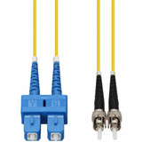 AddOn ADD-SC-ST-75M9SMFP 75m SC to ST Yellow OS2 Duplex OFNP (Plenum-Rated) SMF Fiber Patch Cable