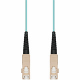 AddOn ADD-SC-SC-35MS5OM4P 35m SC to SC Aqua OM4 Simplex OFNP (Plenum-Rated) Fiber Patch Cable