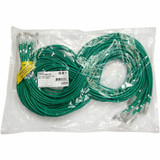 Ortronics EZ Patch Flat Pack Clarity CAT6A 3FT - 12 Pack - Green