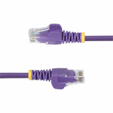 StarTech 6ft Purple Slim CAT6 Ethernet Cable - Slim Snagless RJ45 - UTP - LSZH - 28AWG Bare Copper - Slim Network Patch Cord - Fluke Tested