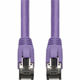 AddOn ADD-15FCAT8-PE 15ft Purple CAT 8 Shielded (S/FTP) PVC Ethernet Cable Snagless Easy Boot RJ-45 M/M