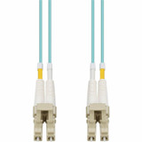 AddOn ADD-LC-LC-120M5OM4 120m LC to LC Aqua OM4 Duplex OFNR (Riser-Rated) Fiber Patch Cable