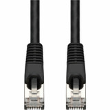 AddOn ADD-50FCAT7-BK 50ft Black CAT 7 Shielded (S/FTP) PVC Ethernet Cable Snagless Bubble Boot RJ-45 M/M