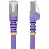 StarTech 1ft Purple CAT6a Ethernet Cable - Snagless RJ45 - 10G - 100W PoE - S/FTP - LSZH - 27AWG Pure Copper - 500MHz - Shielded Network Cord