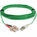 AddOn ADD-SC-LC-5M5OM4-GN 5m SC to LC Green OM4 Duplex OFNR (Riser-Rated) Fiber Patch Cable