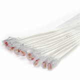 Ortronics EZ Patch Flat Pack Reduced Diameter CAT6A 5ft - 12 Pack - White