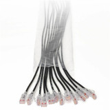 Ortronics EZ Patch Flat Pack Reduced Diameter CAT6 9ft - 12 Pack - Black Ortronics EZ Patch Flat Pack Reduced Diameter CAT6 9ft - 12 Pack - Black