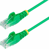 StarTech 7ft Green Slim CAT6 Ethernet Cable - Slim Snagless RJ45 - UTP - LSZH - 28AWG Bare Copper - Slim Network Patch Cord - Fluke Tested