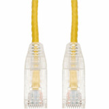 AddOn ADD-3FSLCAT6-YW-TAA 3ft Yellow CAT 6 Slim PVC Ethernet Cable Snagless Clear-Claw TAA RJ-45 M/M