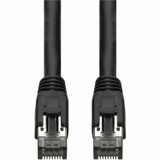 AddOn ADD-25FCAT8-BK 25ft Black CAT 8 Shielded (S/FTP) PVC Ethernet Cable Snagless Easy Boot RJ-45 M/M