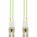 AddOn ADD-LC-LC-60M5OM5P 60m LC to LC Lime Green OM5 Duplex OFNP (Plenum-Rated) Fiber Patch Cable