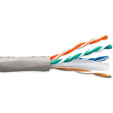 ENET Cat6 Stranded 23AWG 4Pair - 550 MHz Copper Cable UTP CMR Jacket 1000ft - Gray