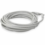 AddOn ADD-15FCAT6A-WHITE 15ft RJ-45 (Male) to RJ-45 (Male) White Cat6A UTP PVC Copper Patch Cable