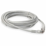 AddOn ADD-15FCAT6A-WHITE 15ft RJ-45 (Male) to RJ-45 (Male) White Cat6A UTP PVC Copper Patch Cable