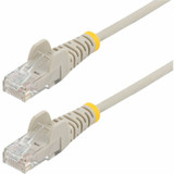 StarTech 20ft Gray Slim CAT6 Ethernet Cable - Slim Snagless RJ45 - UTP - LSZH - 28AWG Bare Copper - Slim Network Patch Cord - Fluke Tested