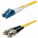 AddOn ADD-LC-FC-70M9SMFP 70m LC to FC Yellow OS2 Duplex OFNP (Plenum-Rated) SMF Fiber Patch Cable