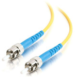C2G 34743 -8m ST-ST 9/125 OS1 Simplex Singlemode PVC Fiber Optic Cable - Yellow