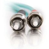 C2G 36503 -5m ST-ST 10Gb 50/125 OM3 Duplex Multimode PVC Fiber Optic Cable (LSZH) - Aqua