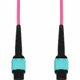 AddOn ADD-MPOMPO-10M5OM4AP-MA 10m MPO/UPC to MPO/UPC Magenta OM4 Armored OFNP (Plenum-Rated) 12-Strand Fiber Patch Cable