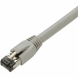 AddOn ADD-5FCAT8-GY 5ft Gray CAT 8 Shielded (S/FTP) PVC Ethernet Cable Snagless Easy Boot RJ-45 M/M