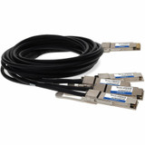 AddOn ADD-Q4AR4Q56MX-P1M Arista Networks CAB-D-4Q-400G-1M to Mellanox MCP7F60-W001R30 Compatible TAA 400GBase-CU QSFP-DD 400G to 4xQSFP56 100G PAM-4 Direct Attach Cable (Passive Twinax - 1m)