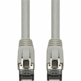 AddOn ADD-3FCAT8-GY 3ft Gray CAT 8 Shielded (S/FTP) PVC Ethernet Cable Snagless Easy Boot RJ-45 M/M